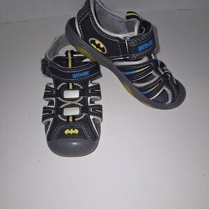 Batman Kids Sandals - Black, Yellow, and Blue